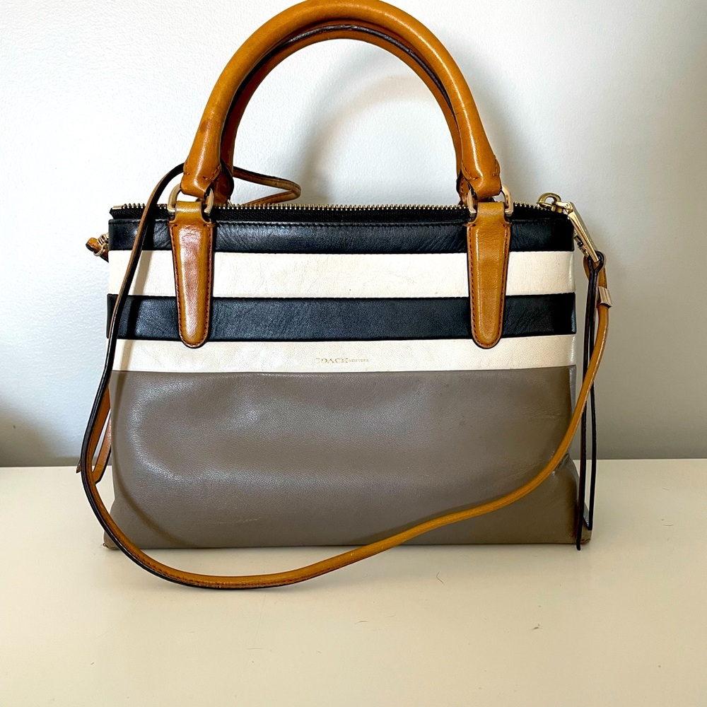 Coach Mini Borough Grey/White Bag